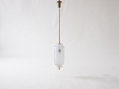 Angelo Lelii for Arredoluce Glass Pendant Light, Italy c1950s