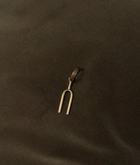 Brass Tuning Fork Keychain