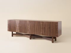 4 Door Bronson Cabinet in Natural Walnut