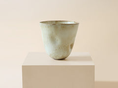 Decorative Vessel in Dappled Cream