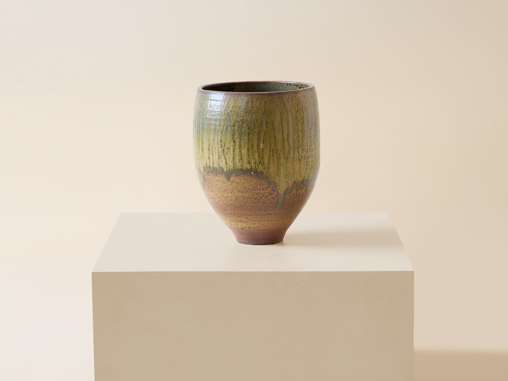 Decorative Vessel in Dappled Black