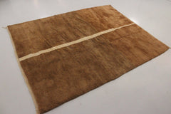 Atlas Mountain Weavers: Single Stripe Hand Knotted Wool Rug