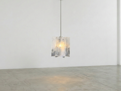 Carlo Nason Glass Panel Chandelier