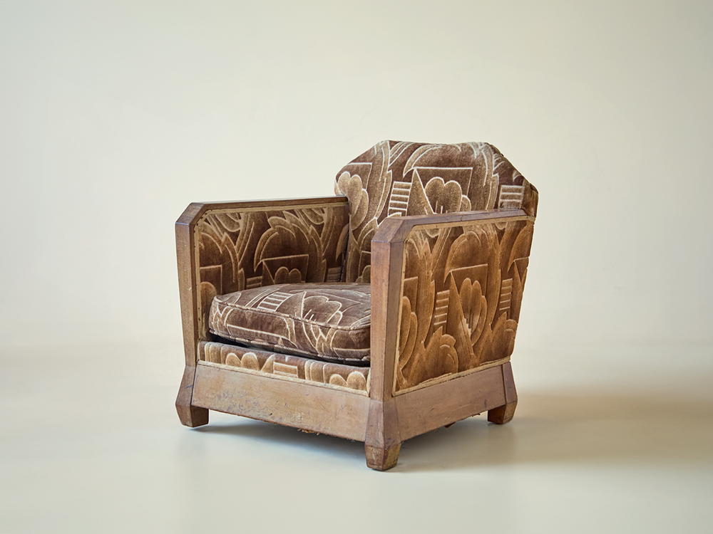 Art Deco Lounge Chair, Italy c1930s